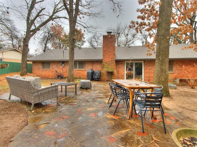 view of patio / terrace featuring grilling area