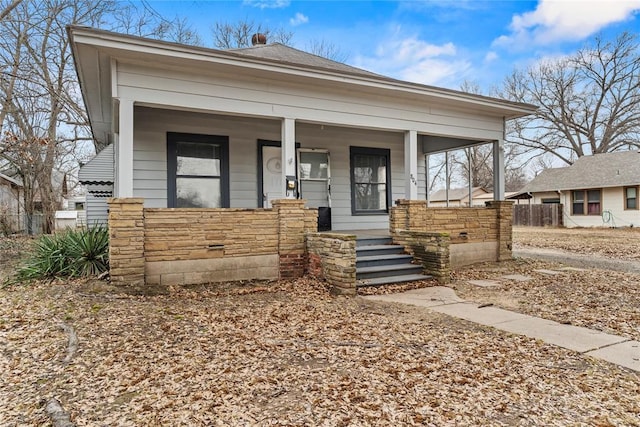 view of front of house with a porch