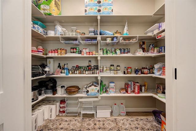 view of pantry