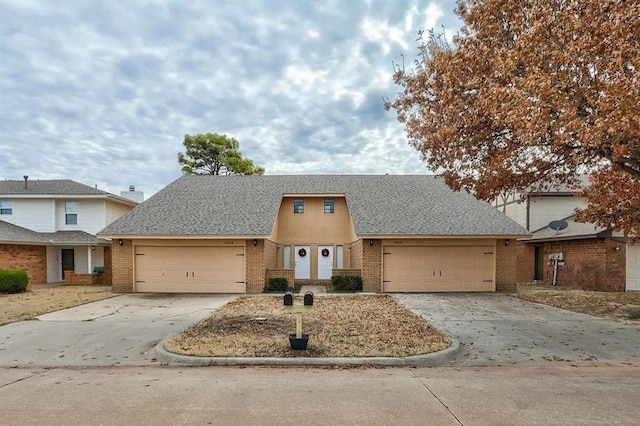 front of property featuring a garage