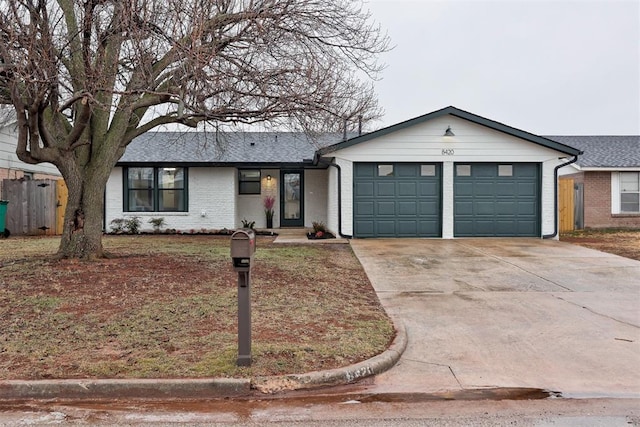 ranch-style house with a garage