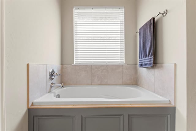 bathroom with a bathing tub