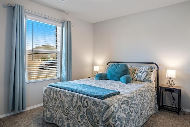 bedroom featuring carpet flooring