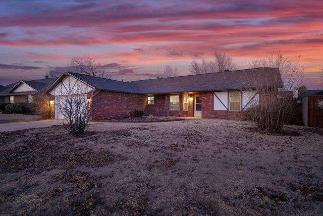 ranch-style house with a garage