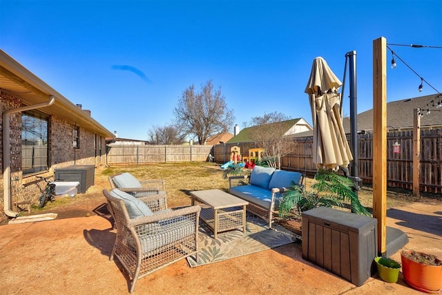 view of patio / terrace with outdoor lounge area