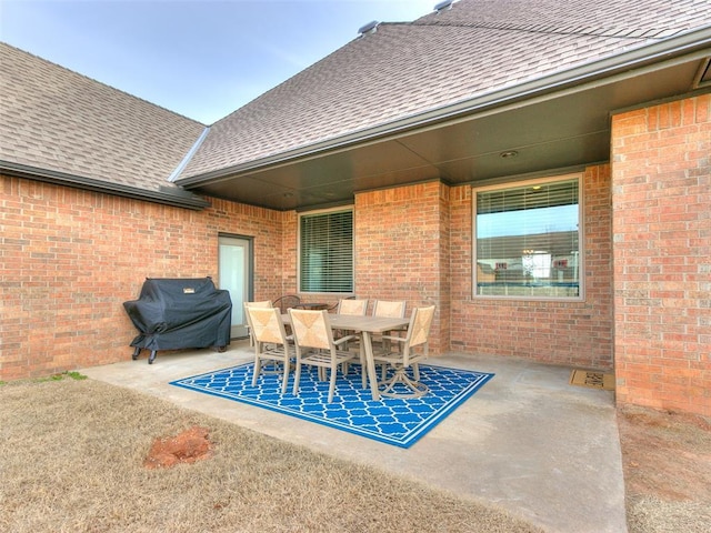 view of patio / terrace featuring area for grilling