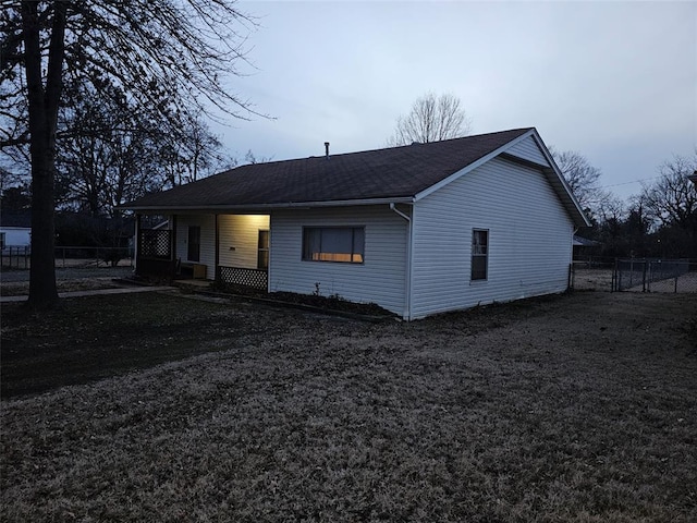 view of back of property