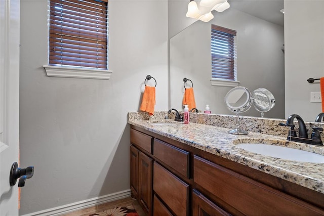 bathroom featuring vanity