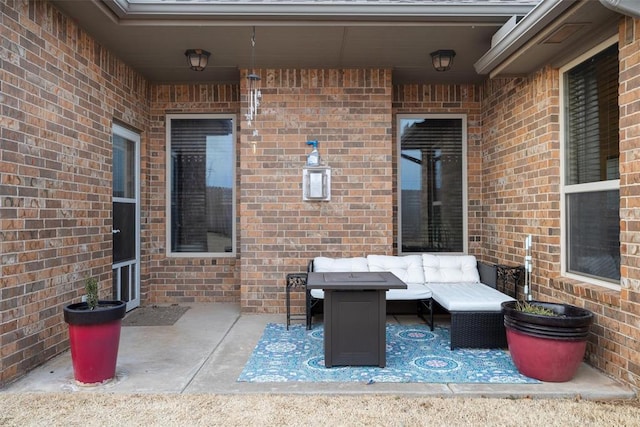 view of patio / terrace with an outdoor hangout area