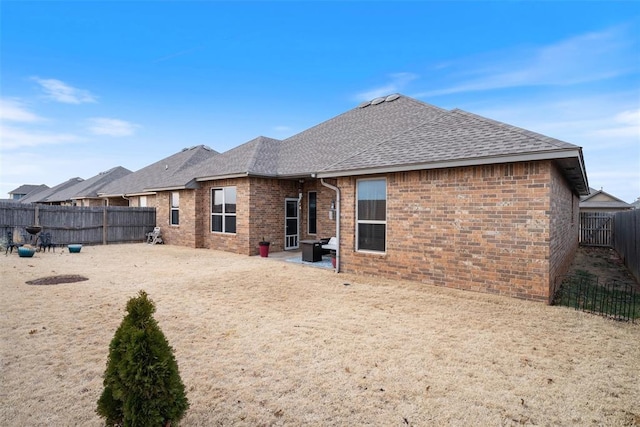 rear view of house featuring a patio area