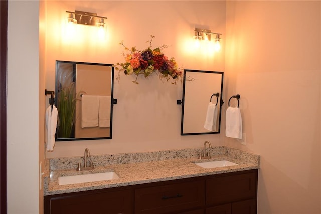 bathroom featuring vanity