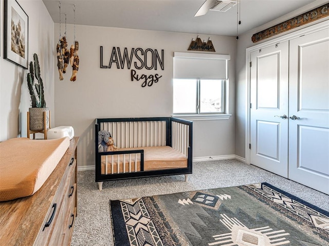 bedroom featuring carpet flooring