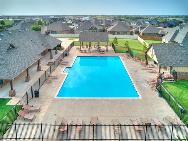 view of pool with a patio