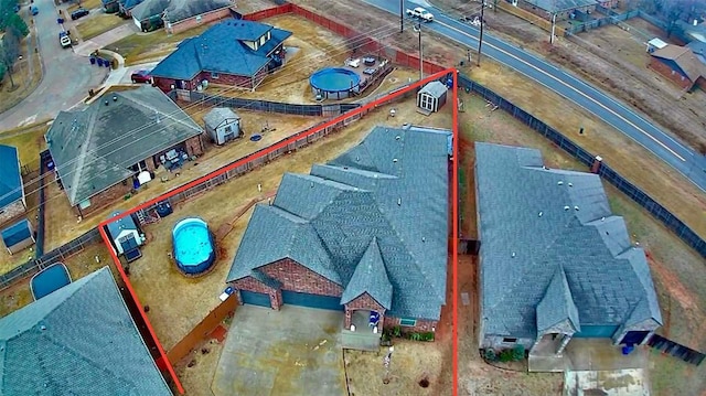 birds eye view of property