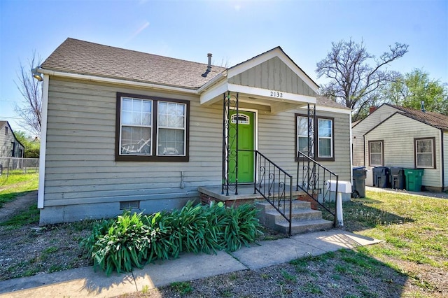 view of bungalow-style house