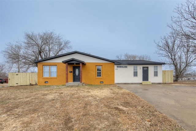 view of ranch-style house