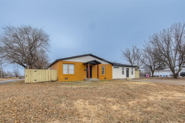 view of ranch-style home