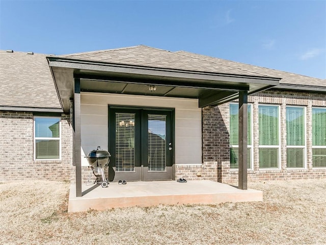 rear view of house with a patio