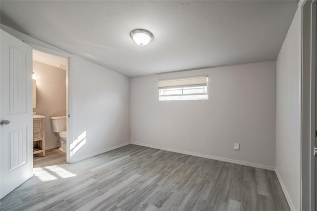 unfurnished bedroom featuring light hardwood / wood-style floors