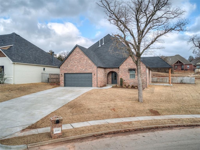 view of front of house featuring a garage