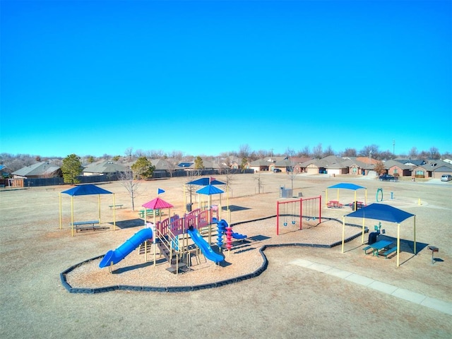 view of jungle gym