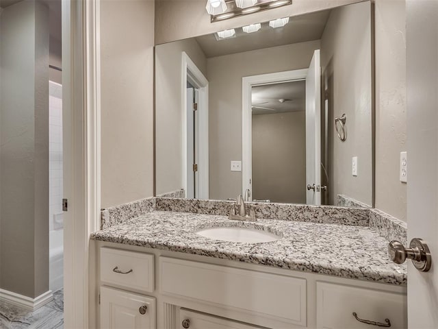 bathroom with vanity