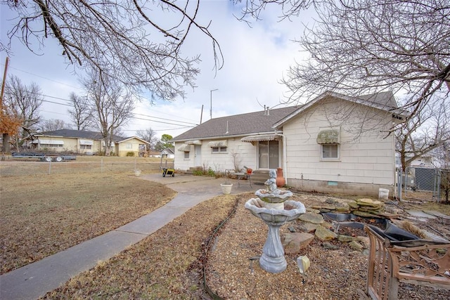 view of rear view of property