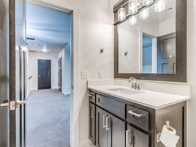 bathroom featuring vanity