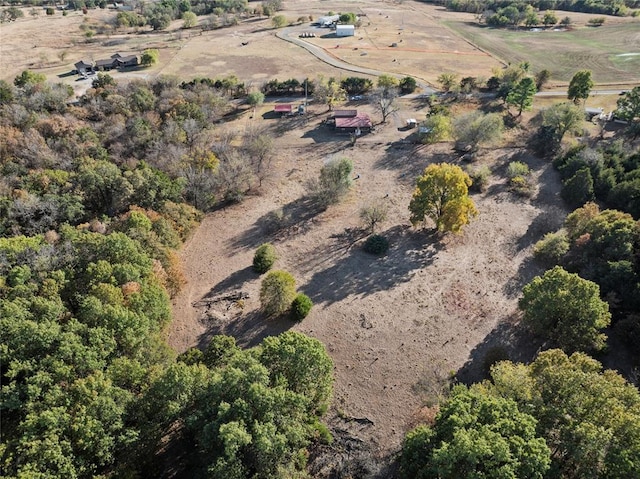 drone / aerial view featuring a rural view