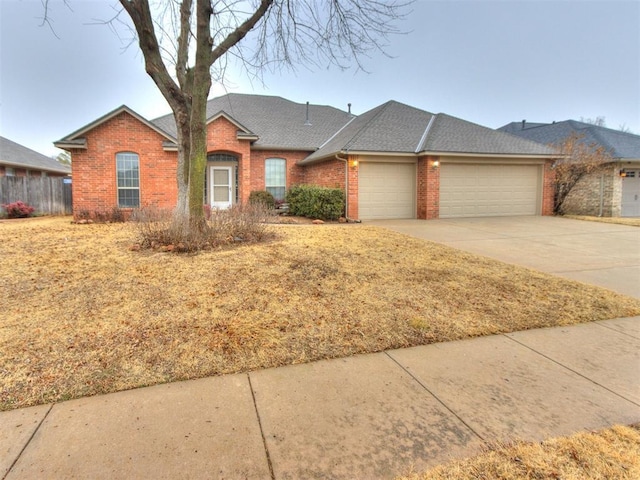 ranch-style house with a garage