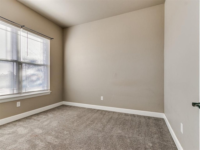 view of carpeted empty room