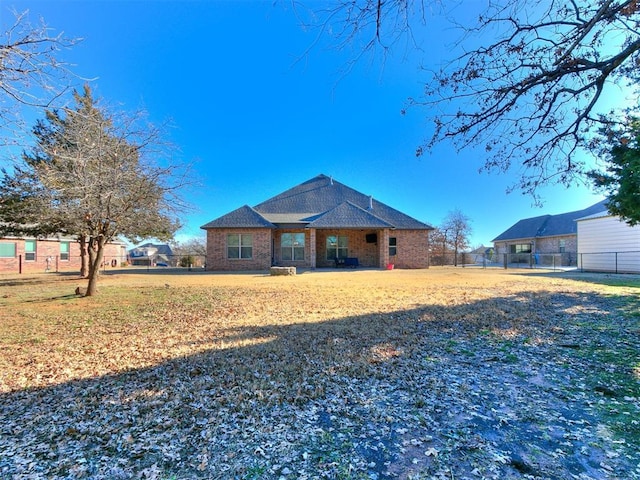 exterior space with a front yard