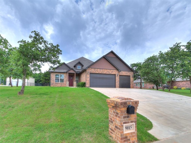 9015 Tall Oaks Dr, Guthrie, OK 73044 - craftsman house with concrete driveway and an attached garage