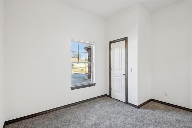 spare room with carpet floors