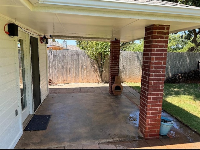 view of patio