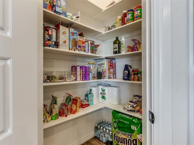 view of pantry