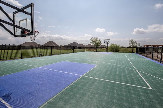 view of basketball court