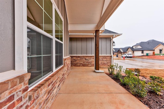 view of patio with covered porch