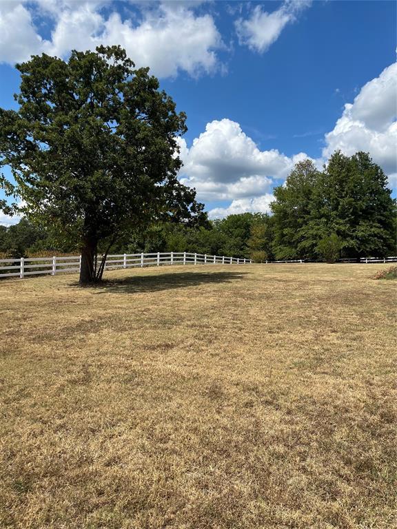 view of yard with a rural view