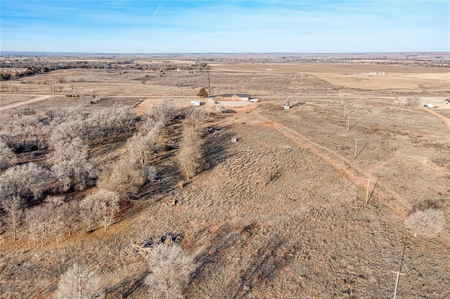 bird's eye view with a rural view