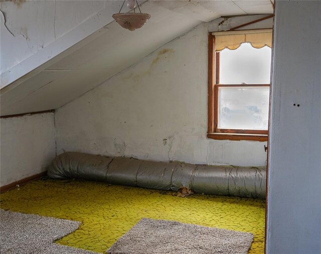 additional living space with lofted ceiling