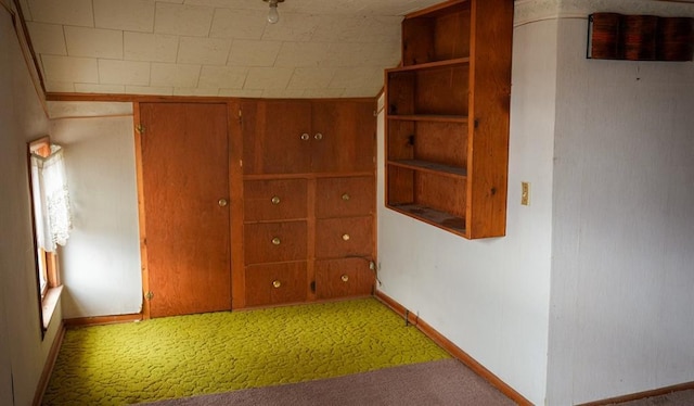 hallway featuring carpet floors