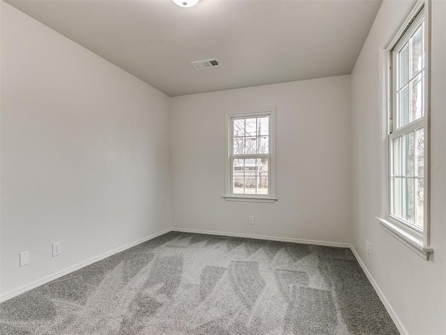 view of carpeted empty room