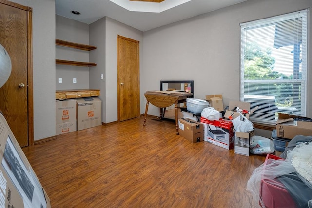 misc room featuring hardwood / wood-style flooring