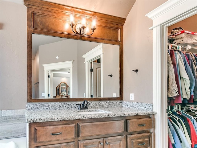 bathroom featuring vanity