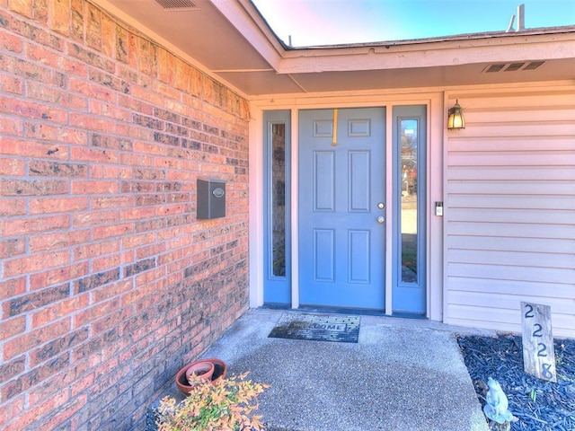 view of entrance to property