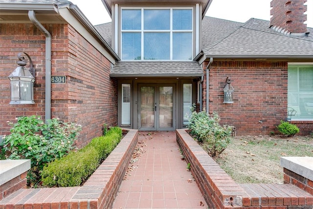 entrance to property with french doors