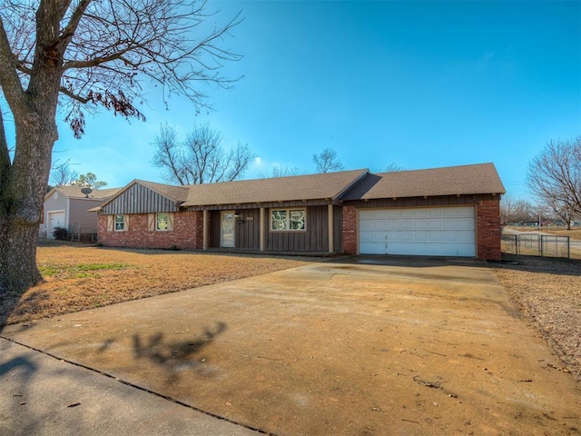 ranch-style house with a garage