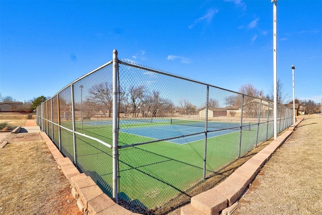 view of tennis court