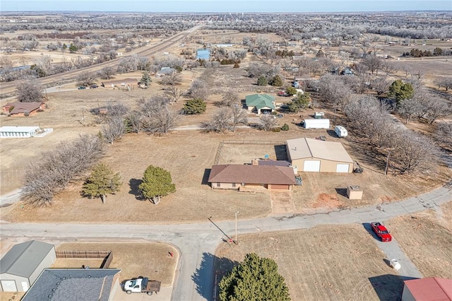 drone / aerial view featuring a rural view